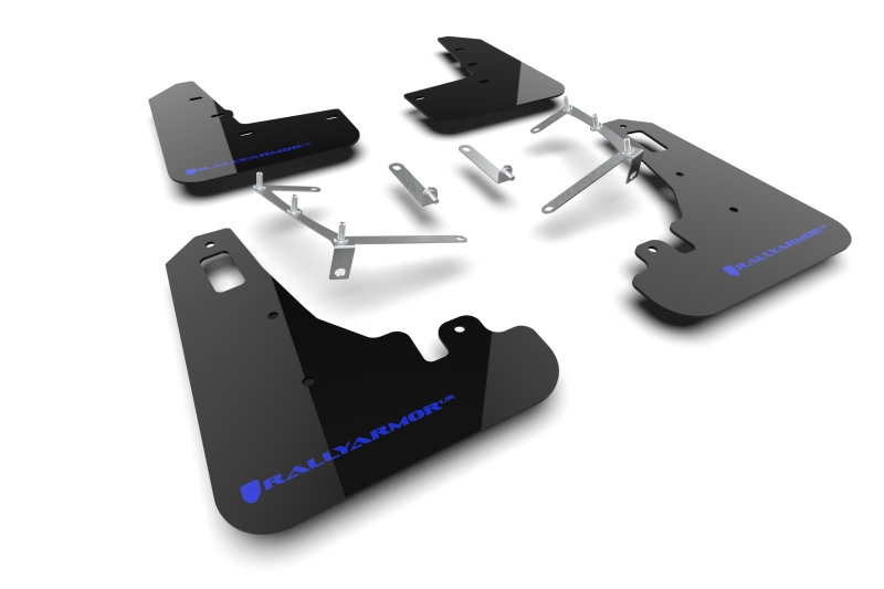 Toyota GR86 Mud Flap - Rally Armor - UR Black Flap/Blue Logo - Black - `22-`25